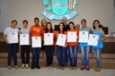 Atletas sinopenses de natação recebem moção de aplauso da Câmara Atletas sinopenses de natação recebem moção de aplauso da Câmara