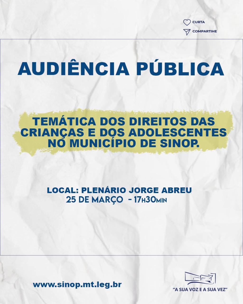 Audiência Pública na Câmara debate direitos das crianças e adolescentes