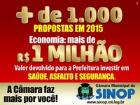 Com economia, Câmara vai devolver mais R$ 1 milhão à prefeitura