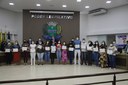 Graciele homenageia profissionais do projeto “Vigilância Covid-19”