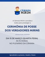 Membros da Câmara Mirim tomam posse na quarta-feira