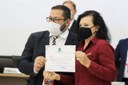 Paulinho homenageia escritora Marlete Dacroce Paulinho homenageia escritora Marlete Dacroce